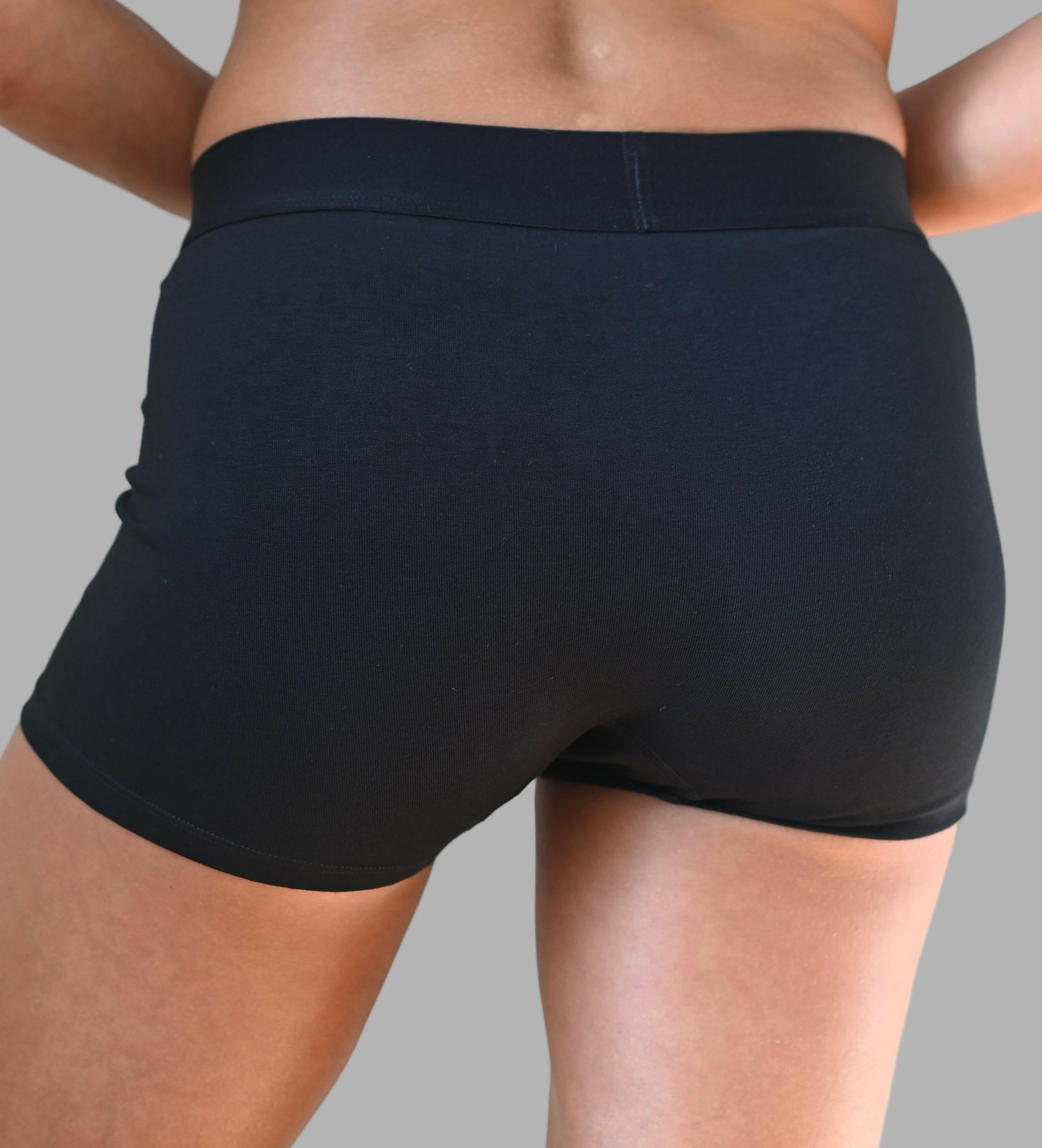 Short boxer briefs.