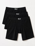 3er-Pack Blu 11cm Bio-Baumwoll-Boxershorts – Schwarz