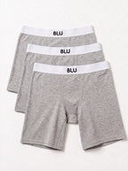 3-Pack Blu 11cm organic cotton boxer briefs - Grey