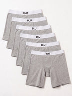 6-Pack Blu 11cm organic cotton boxer briefs - Grey