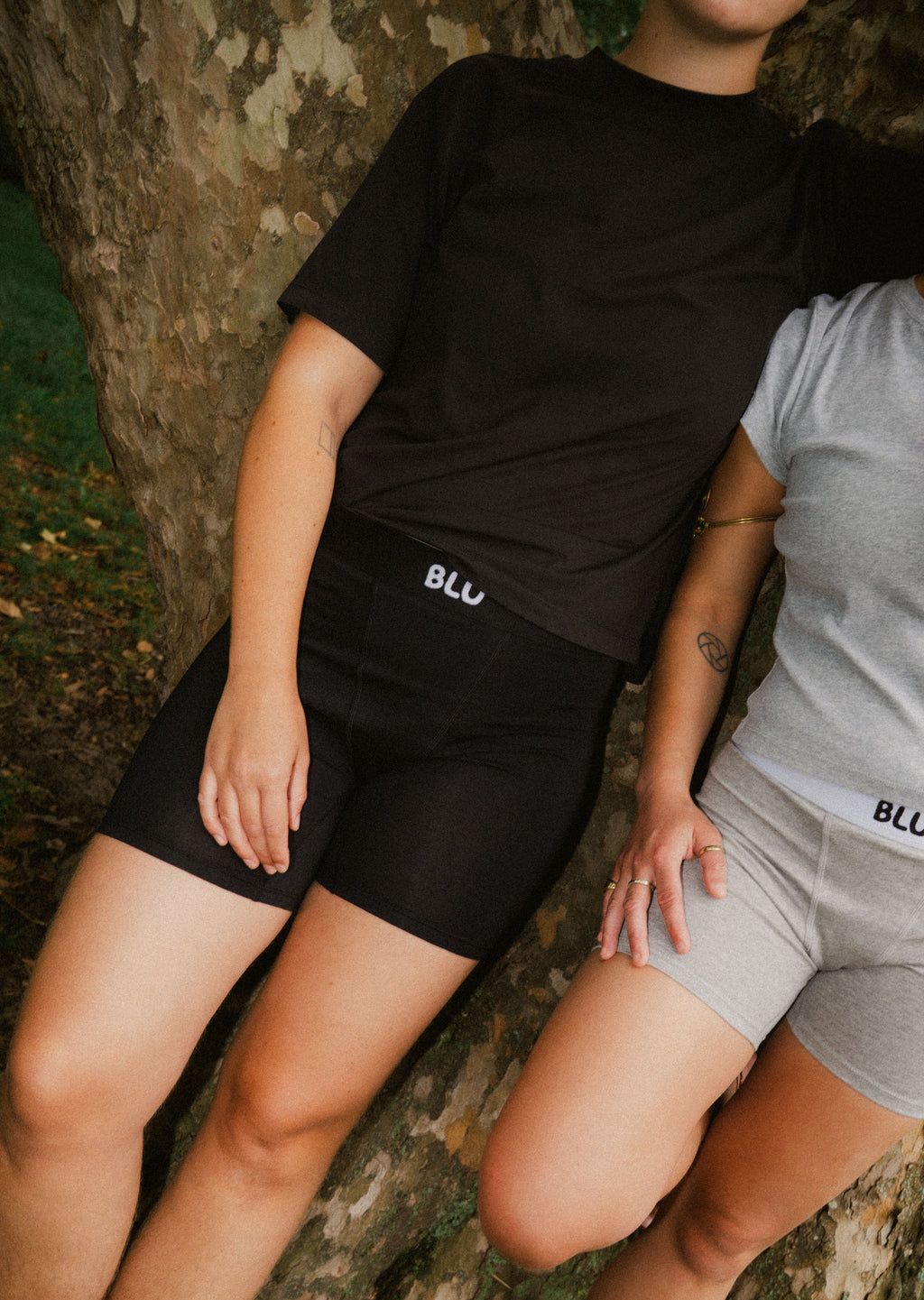 Blu 11cm organic cotton boxer briefs in black