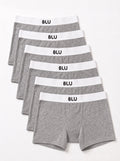 6-Pack Blu 5cm organic cotton boxer briefs - Grey