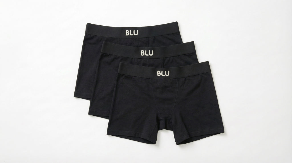 3er-Pack Blu 7cm Boxershorts aus Bio-Baumwolle