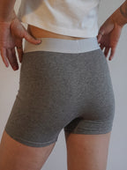 Blu 7cm Organic Cotton Boxer Briefs - Grey