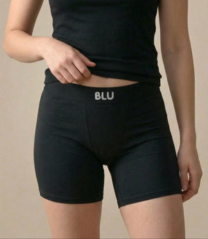 Blu 7cm Organic Cotton Boxer Briefs - Black