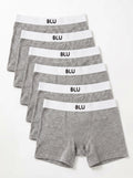 6-Pack Blu 7cm organic cotton boxer briefs - Grey