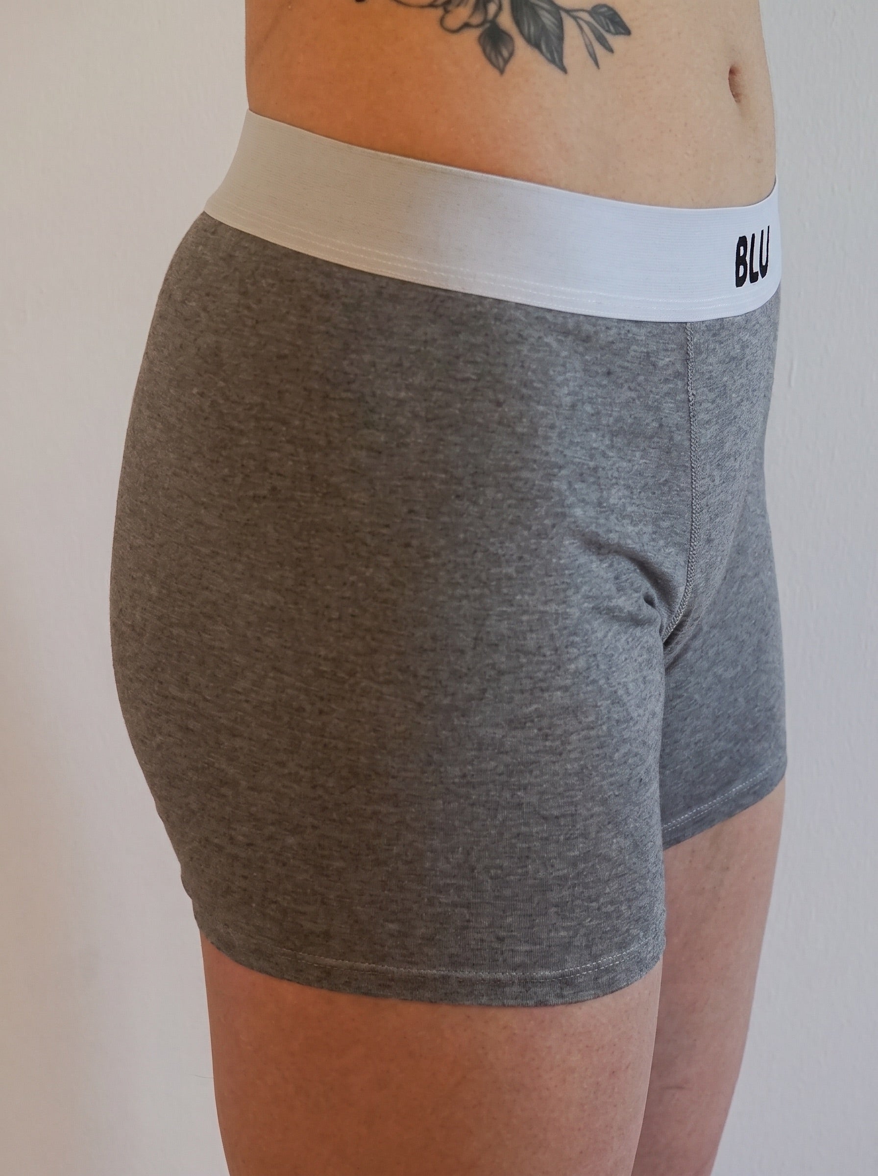 3-Pack Blu 7cm organic cotton boxer briefs - Grey