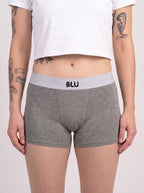 3-Pack Blu 5cm organic cotton boxer briefs - Grey