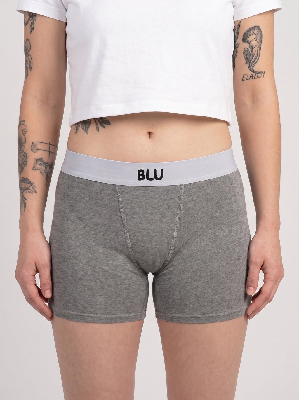 Blu 7cm Organic Cotton Boxer Briefs - Grey