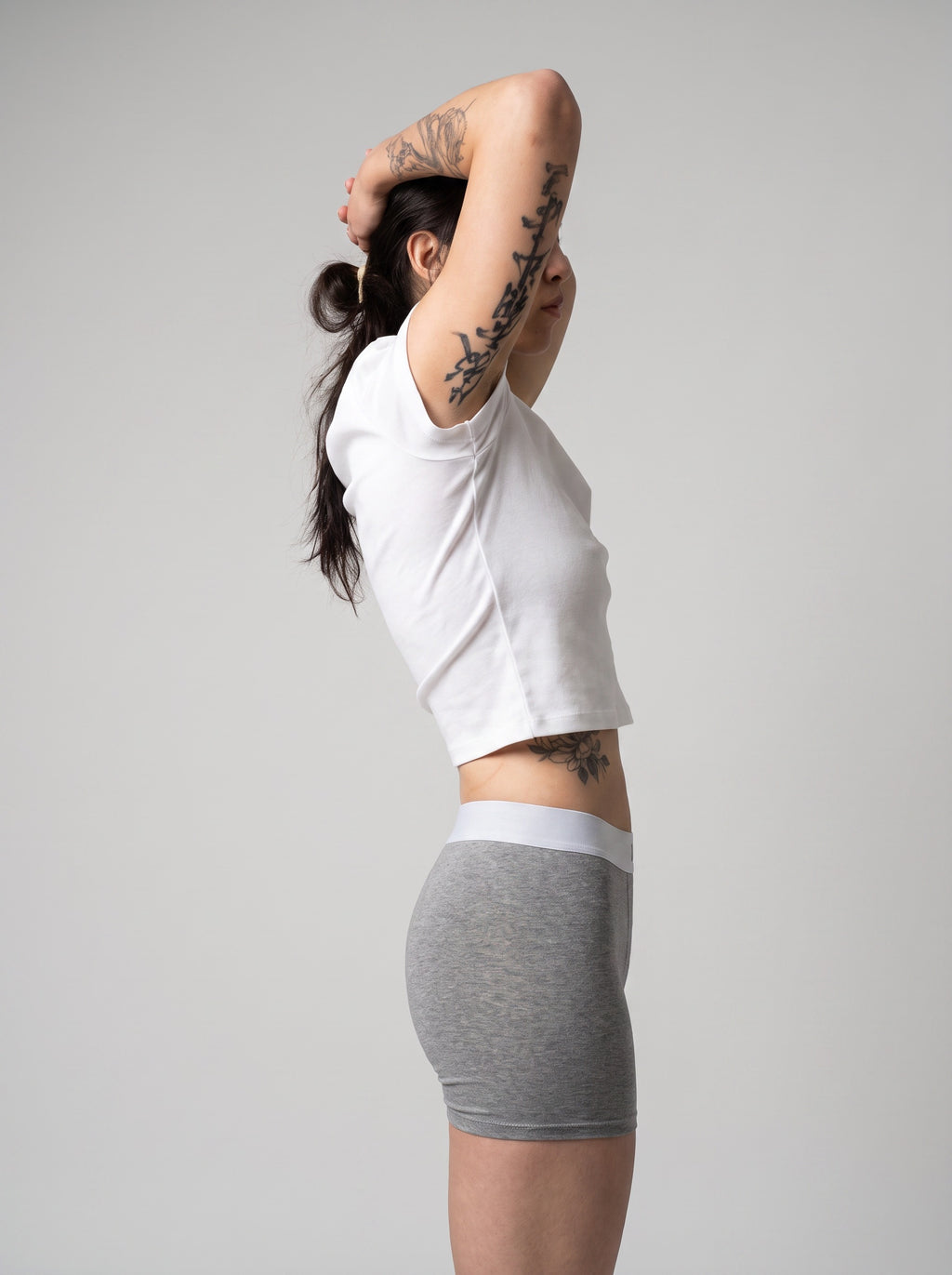 Blu 7cm Organic Cotton Boxer Briefs - Grey