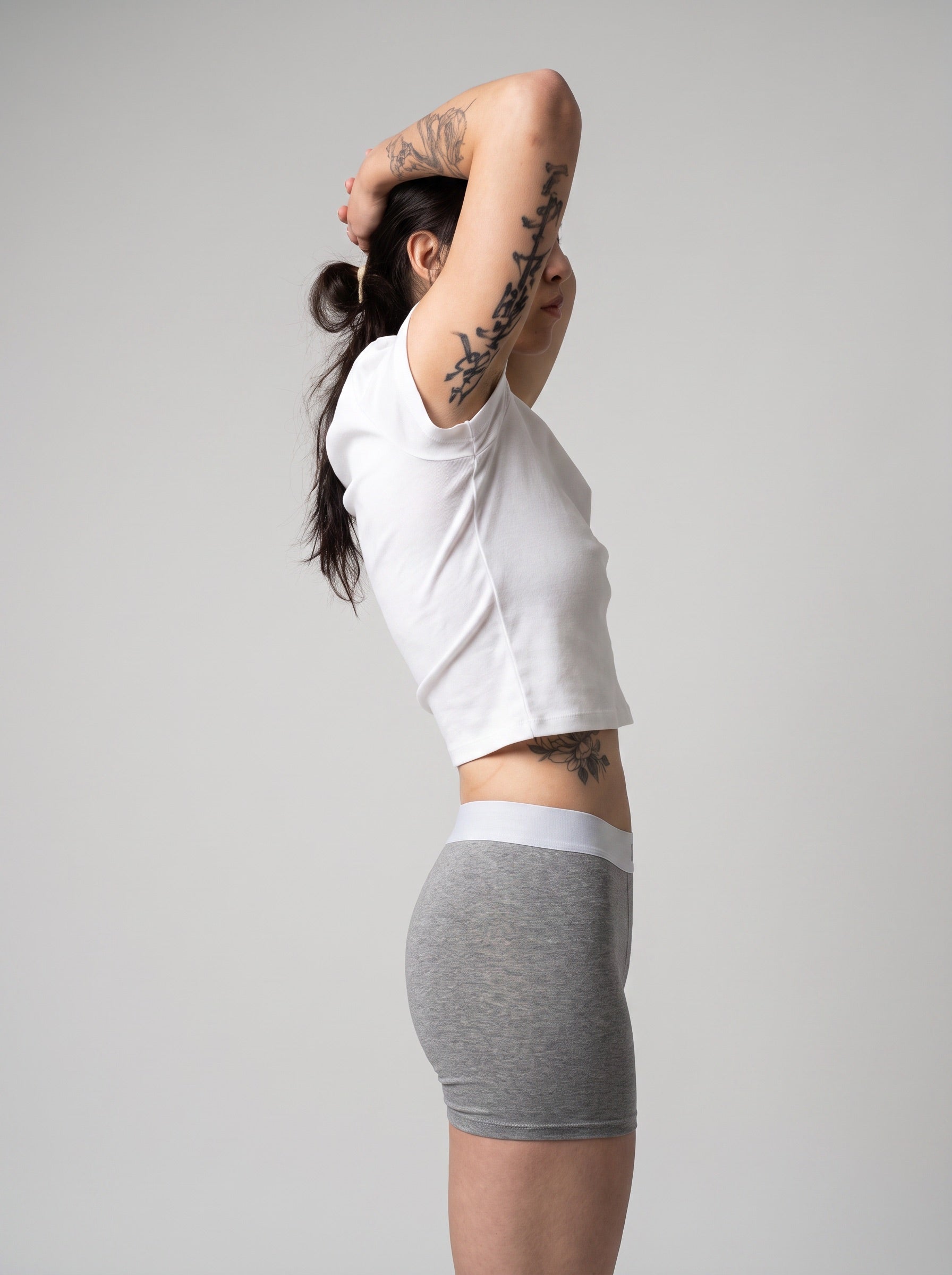 Blu 7cm Organic Cotton Boxer Briefs - Grey